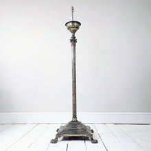 Load image into Gallery viewer, Silvered Brass Standard Lamp
