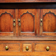 Load image into Gallery viewer, 18th Century Welsh Oak 'Cwpwrdd Deuddarn' Dresser
